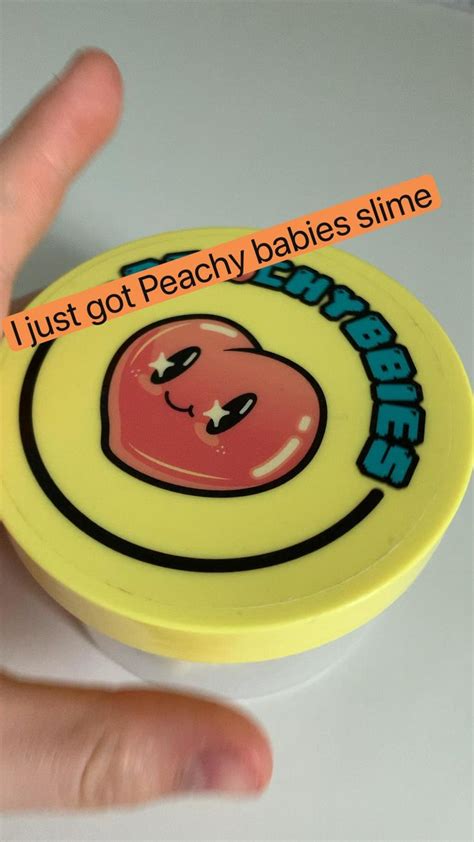 peachy babies slime.